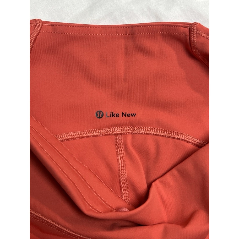 Lululemon Train Times Pant Women 4 Coral Yoga Leggings Mesh High Rise W5BU4S - Picture 7 of 10